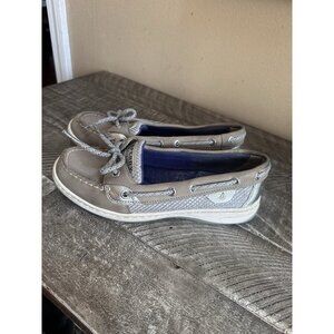 Women's Sperry Angelfish 6.5 M Loafers Silver Gray